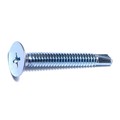 Midwest Fastener Self-Drilling Screw, #10 x 1-1/2 in, Zinc Plated Steel Wafer Head Phillips Drive, 250 PK 07995